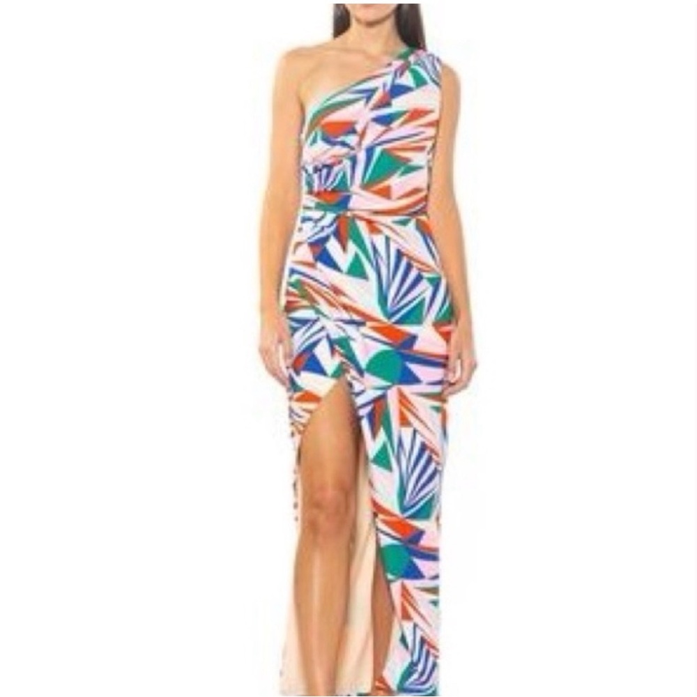 Alexia Admor One-Shoulder Multicolor Dress size 6